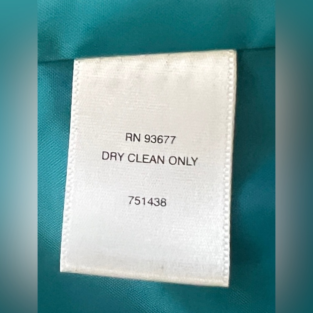 Sz Sm Liz Claiborne Teal Blue short double breasted jacket - Picture 5 of 12